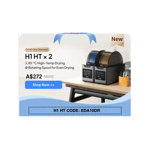 Elegoo H1 HT Filament Dryer 2-Pack - $272 Delivered ($136 Each) with EDA10DR