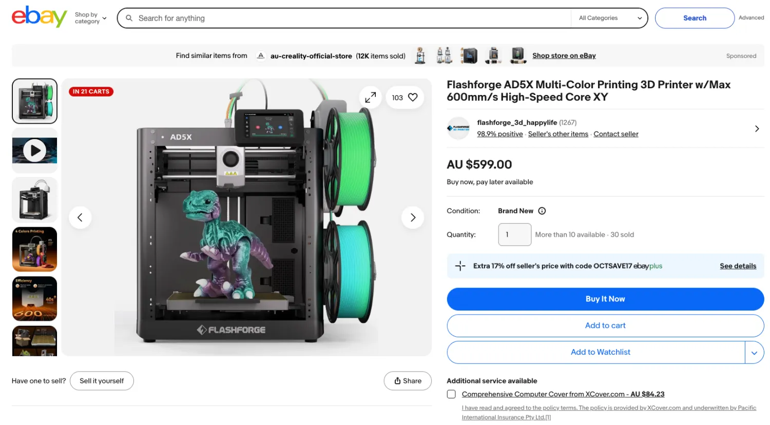 flashforge ad5x 3d printer